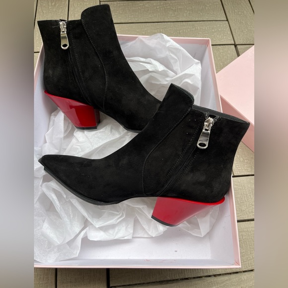 Anke boots suede -FREDIANA  size 8,5 - Picture 3 of 9